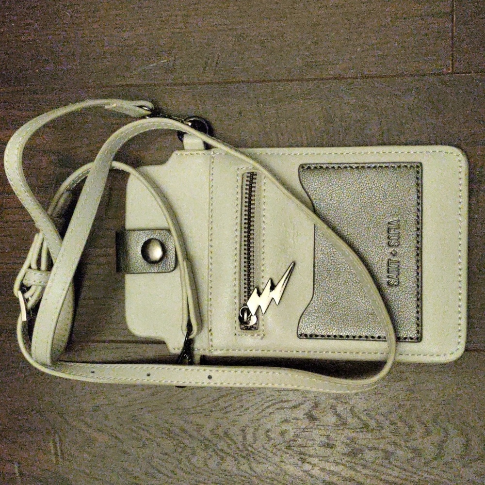SAINT+SOFIA  Leather Cellphone Crossbody